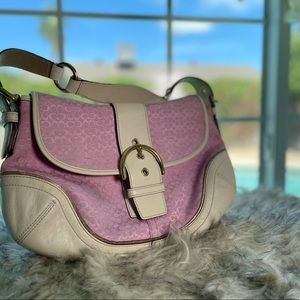 Coach Purse / pink & white 👛